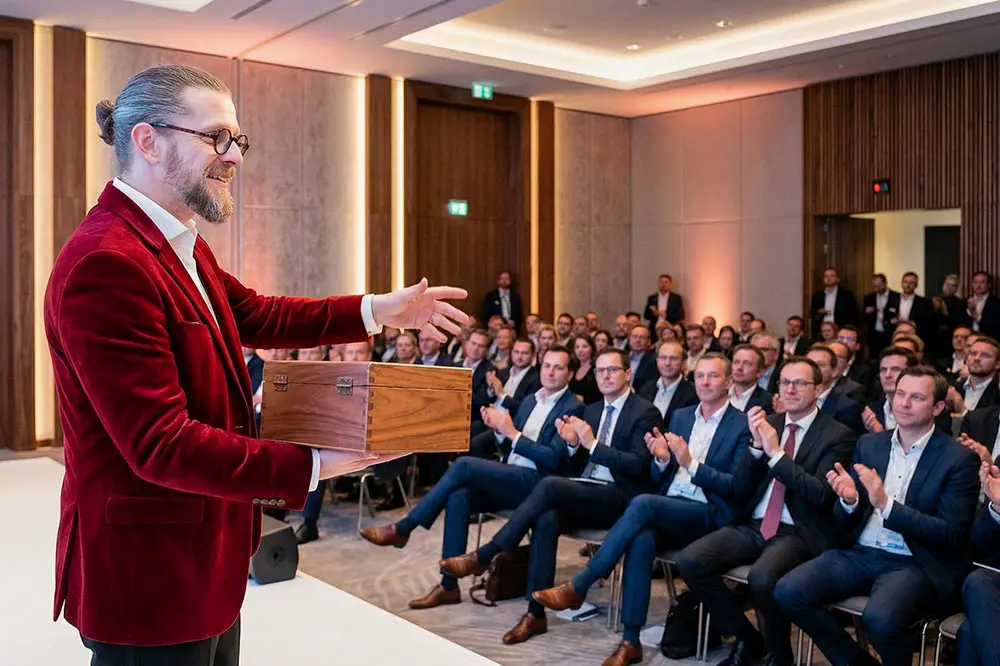 Magier als Eisbrecher bei einem Firmenevent in Braunschweig