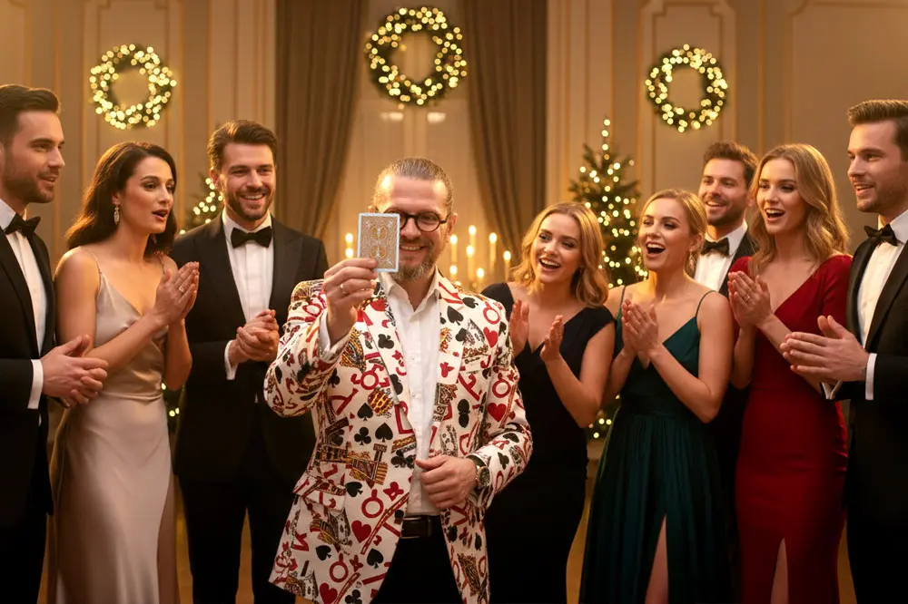 Zauberei als Programmpunkt auf einer Weihnachtsfeier in Braunschweig